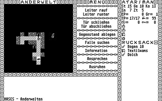 Anderwelten atari screenshot